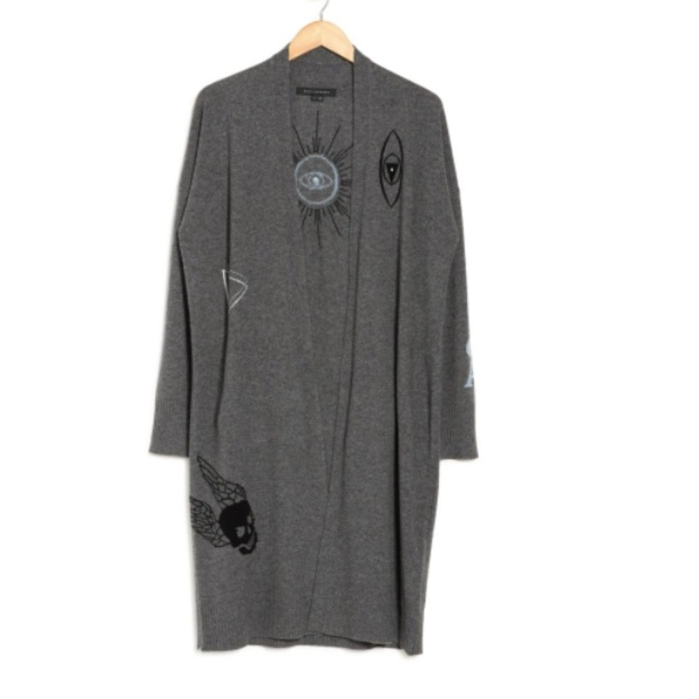 Aluna Patchwork Cardigan SKULL CASHMERE from 360 Cashmere